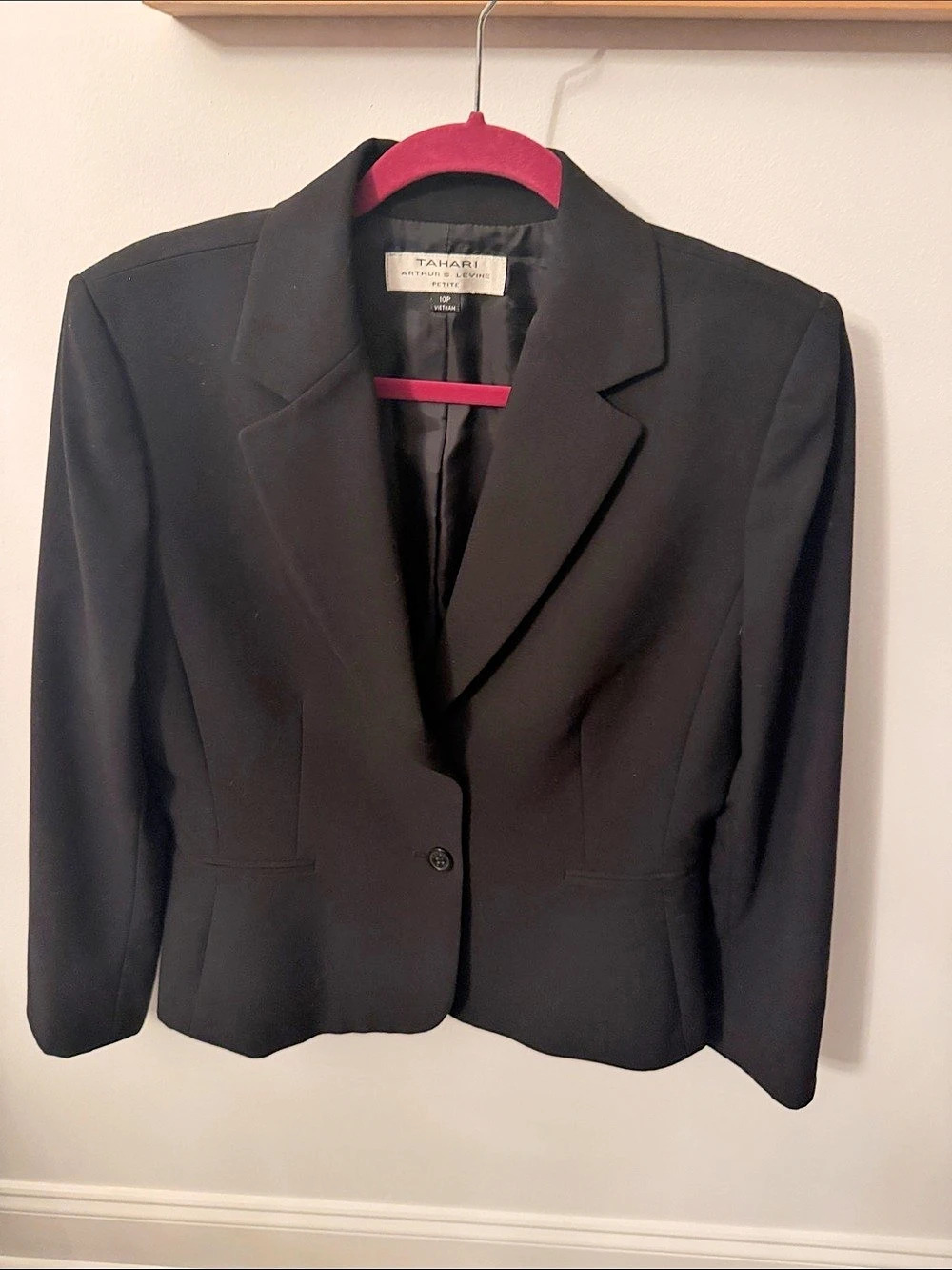 Tahari Arthur S. Levine Women's Black Blazer Size 10P